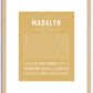 Madalyn | Name Art Print