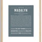 Madalyn | Name Art Print