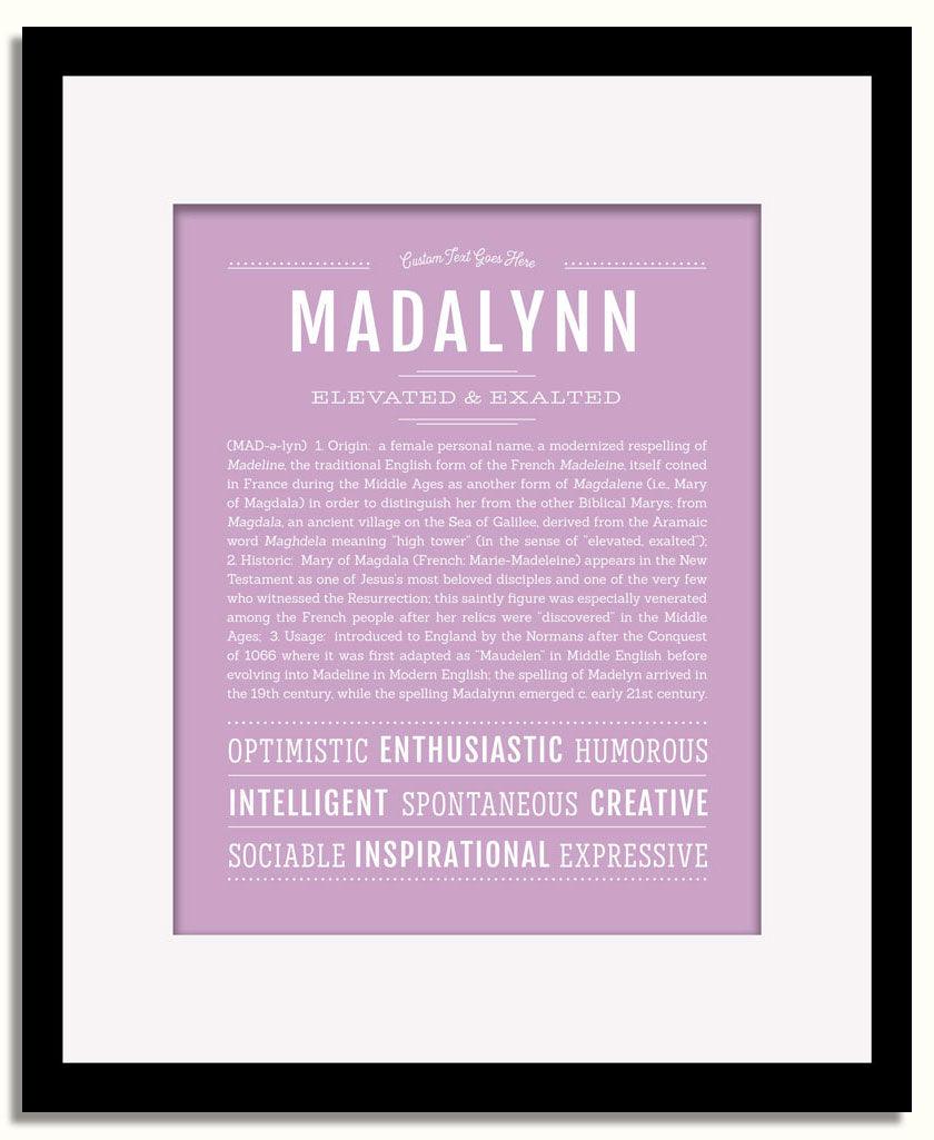 Frame Options | Lilac | Black Frame, Matted