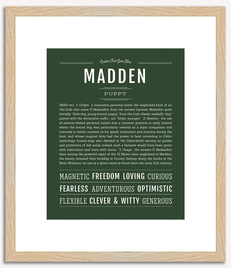 Madden | Name Art Print