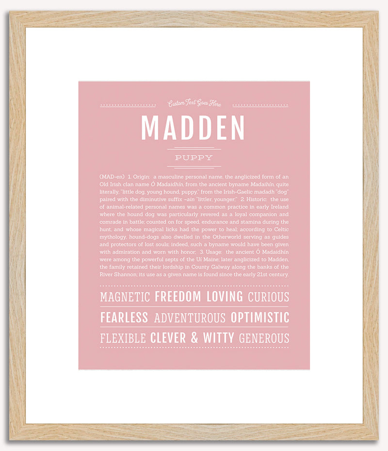 Madden | Name Art Print