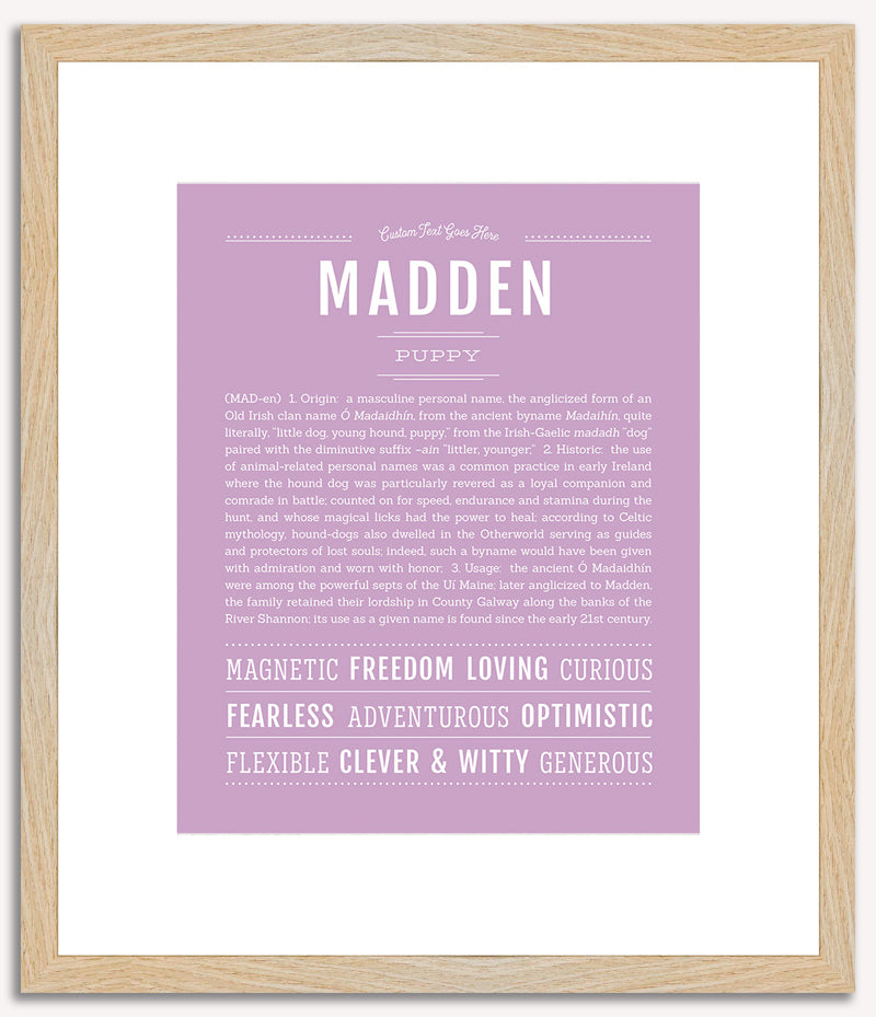 Madden | Name Art Print