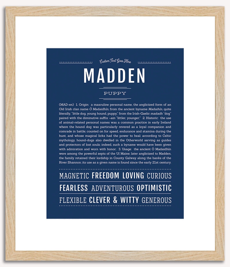 Madden | Name Art Print