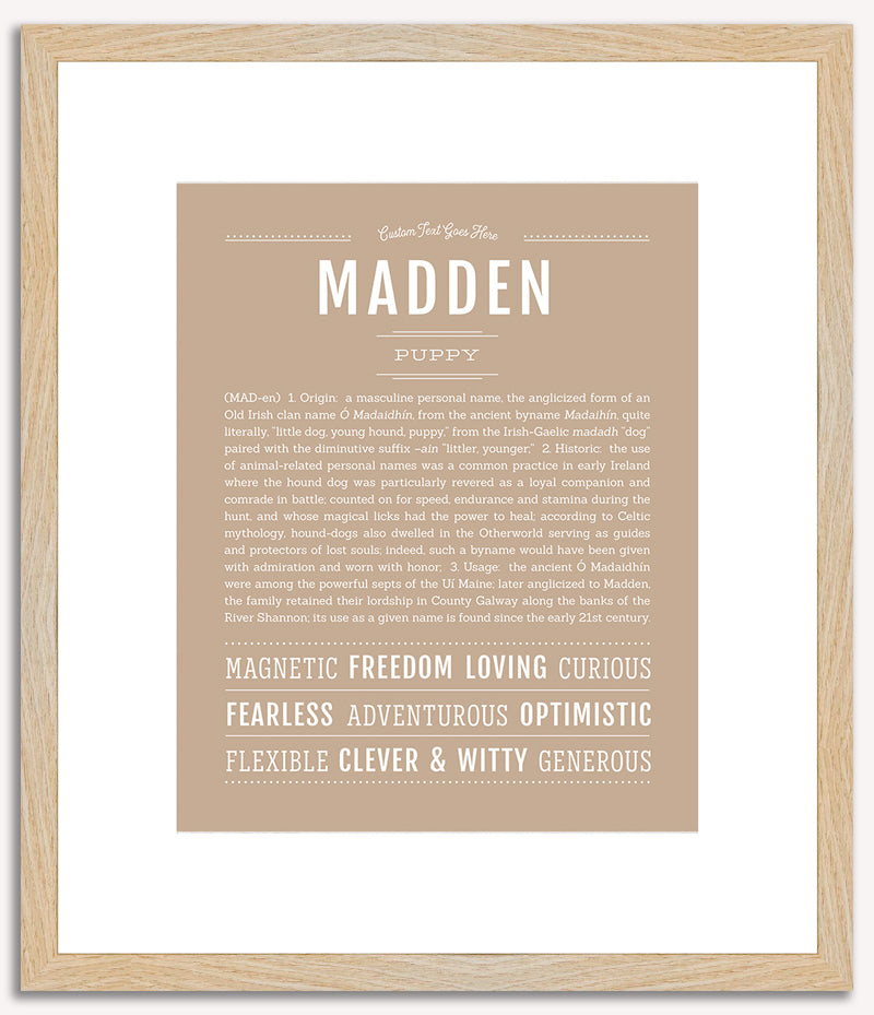 Madden | Name Art Print