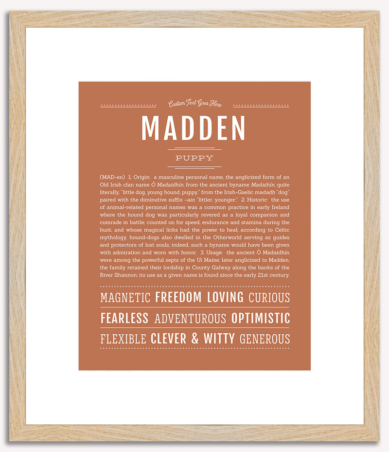 Madden | Name Art Print