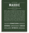 Maddie | Name Art Print – Name Stories