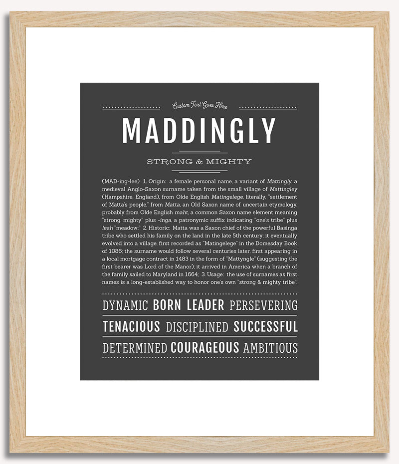 Maddingly | Name Art Print