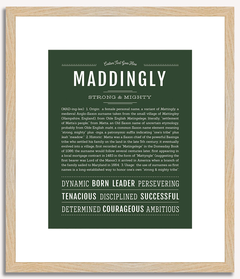 Maddingly | Name Art Print