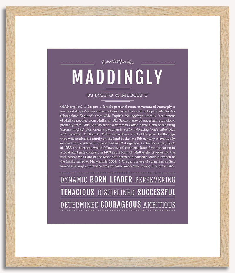 Maddingly | Name Art Print