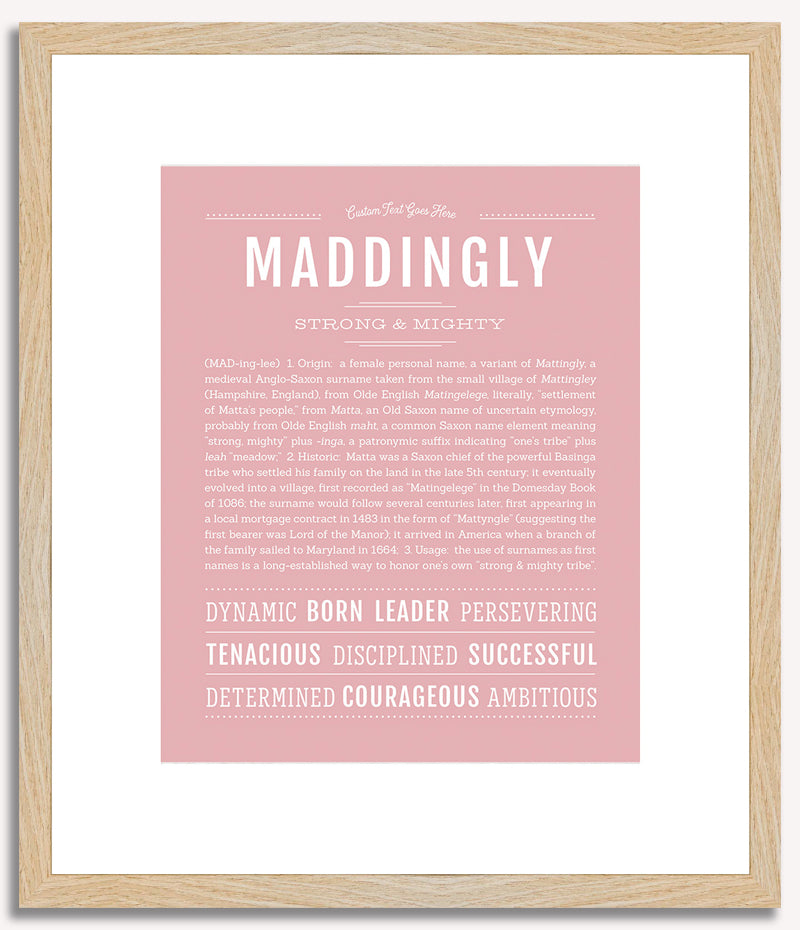 Maddingly | Name Art Print