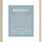 Maddingly | Name Art Print