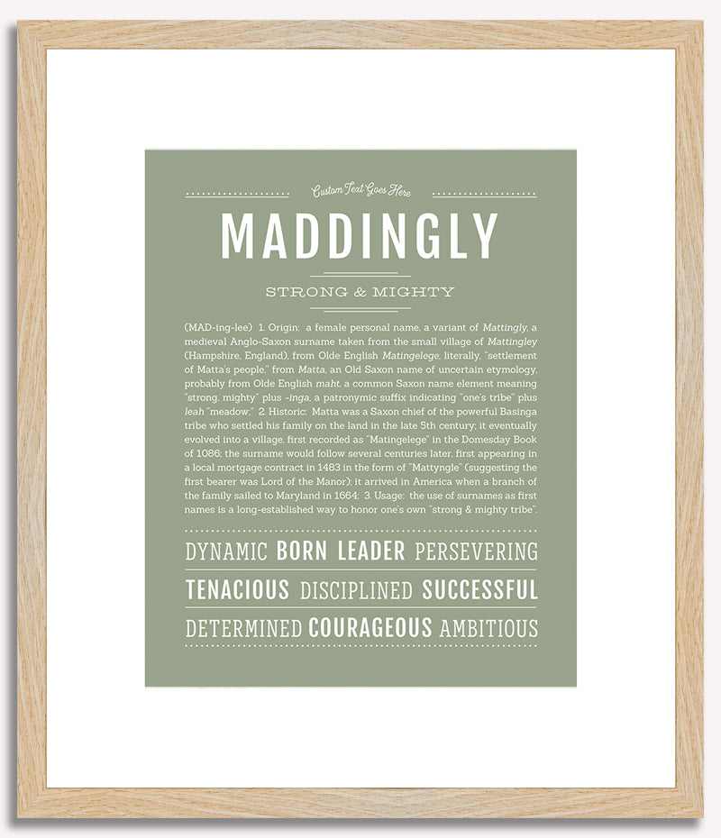 Maddingly | Name Art Print