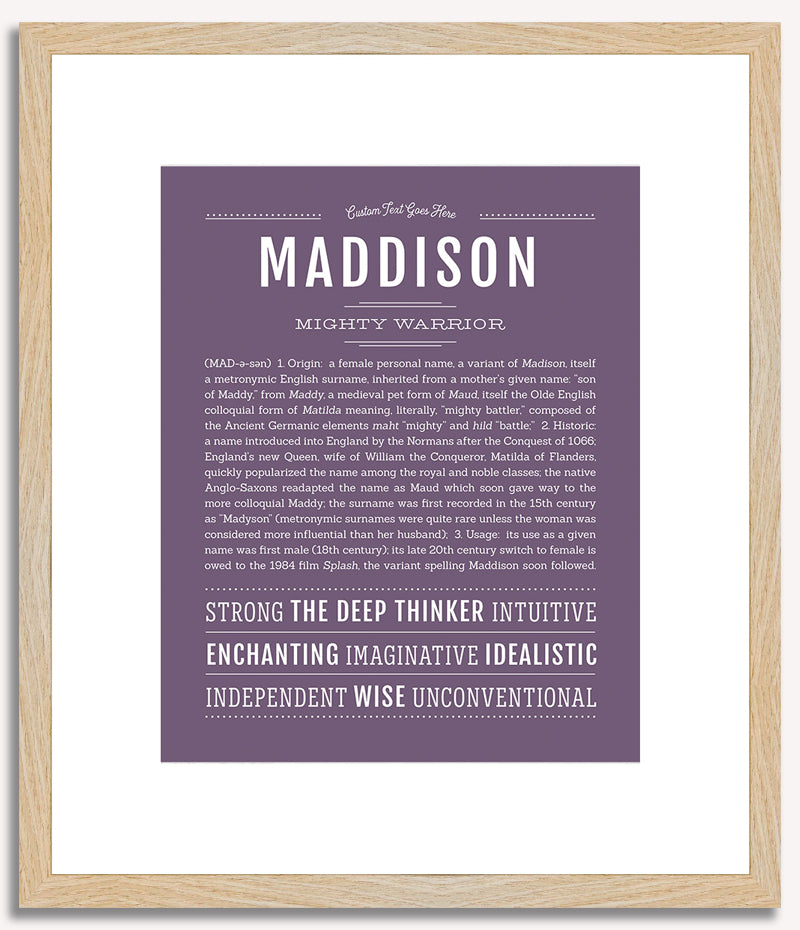 Maddison | Name Art Print