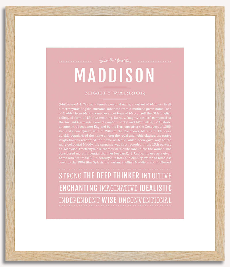 Maddison | Name Art Print