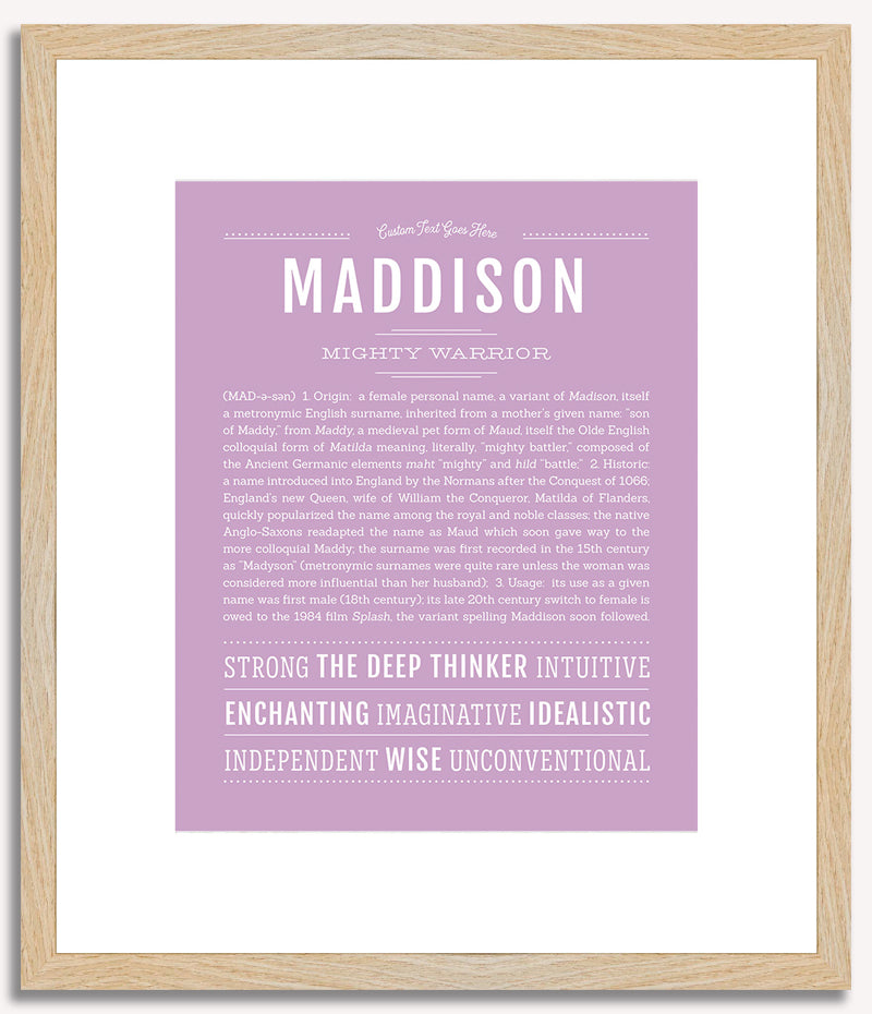 Maddison | Name Art Print