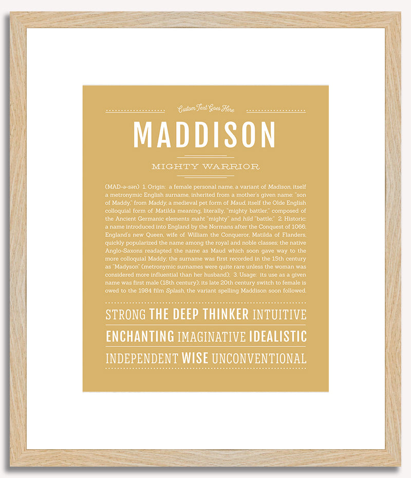 Maddison | Name Art Print