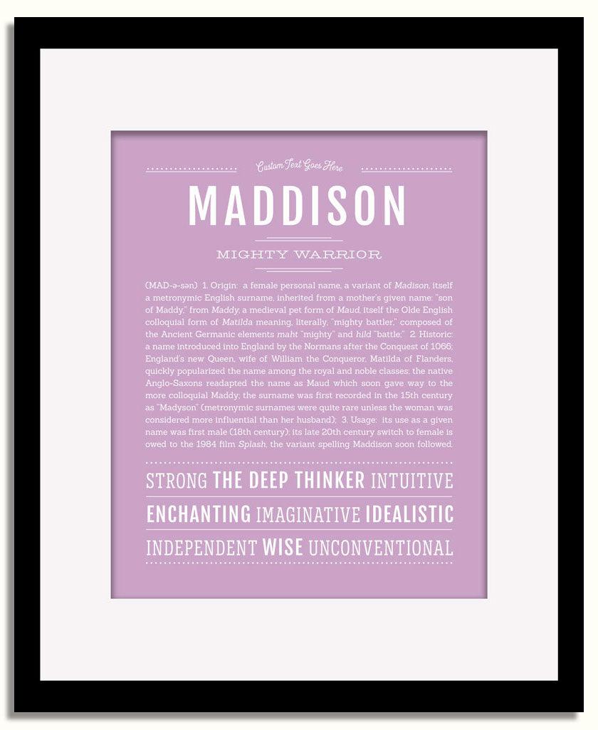 Frame Options | Lilac | Black Frame, Matted