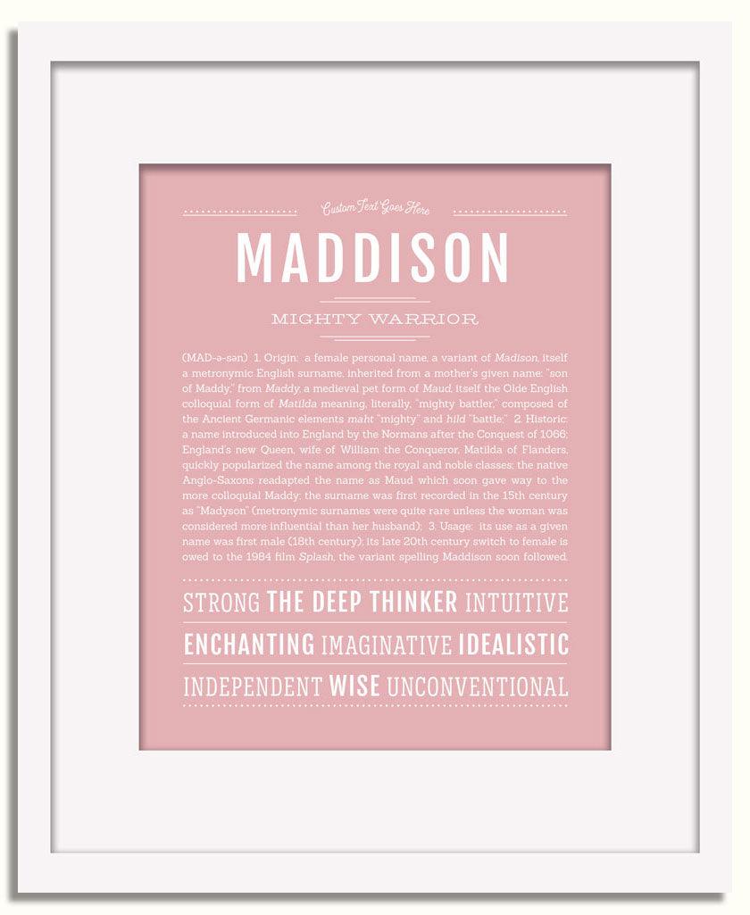 Frame Options | Dusty Rose | White Frame, Matted