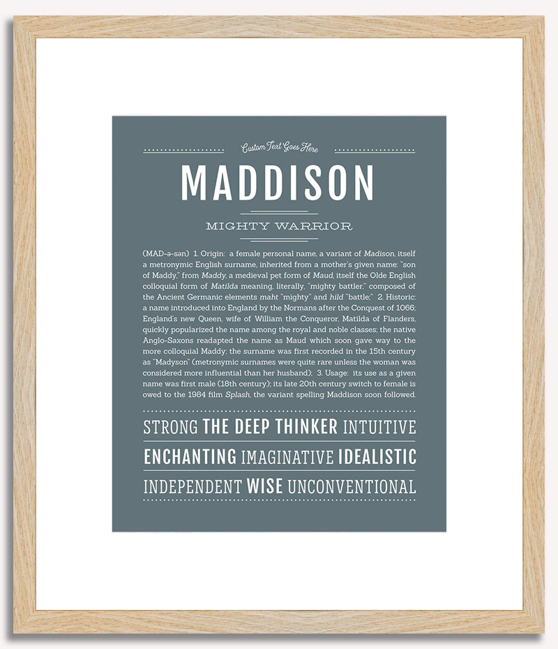 Maddison | Name Art Print