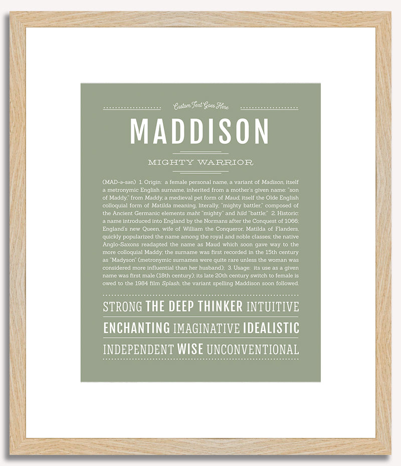 Maddison | Name Art Print