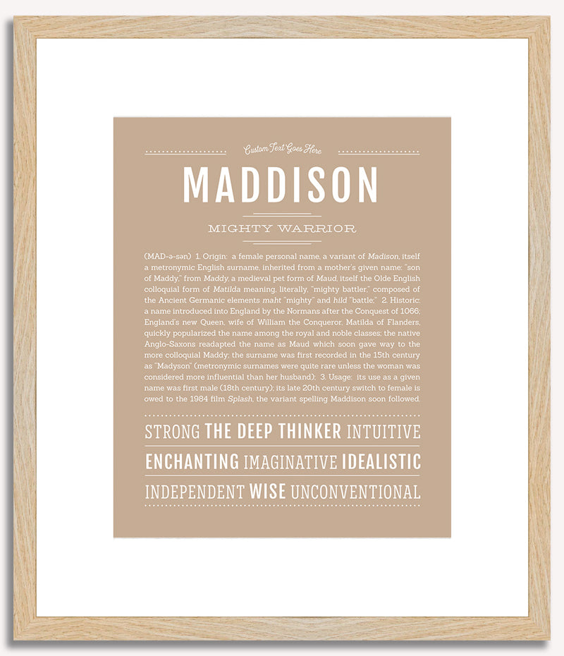 Maddison | Name Art Print