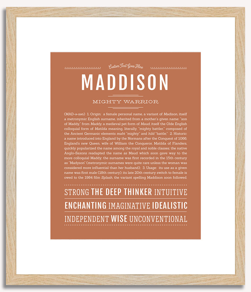 Maddison | Name Art Print