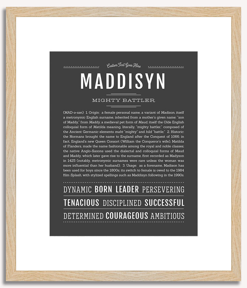 Maddisyn | Name Art Print