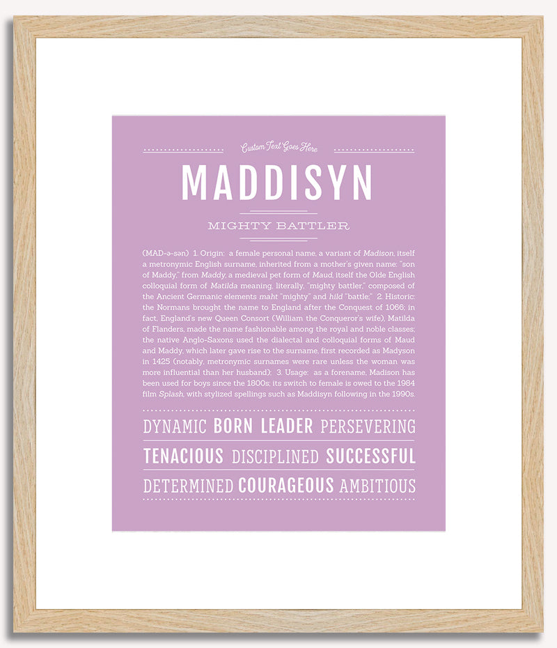 Maddisyn | Name Art Print