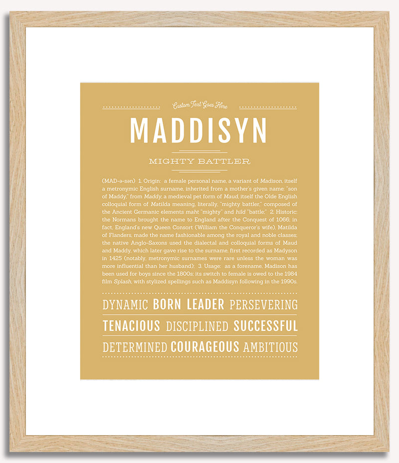 Maddisyn | Name Art Print