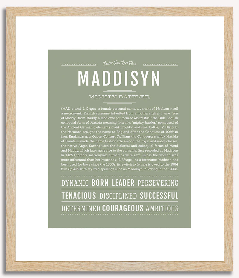 Maddisyn | Name Art Print