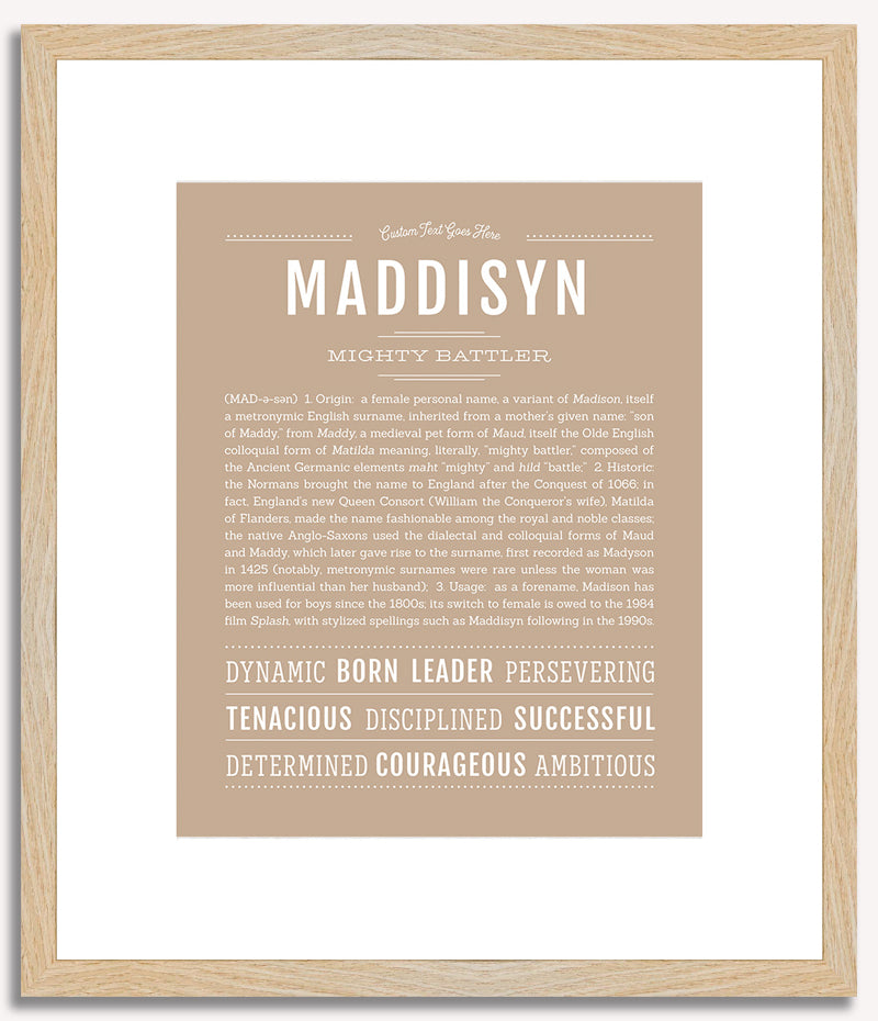 Maddisyn | Name Art Print