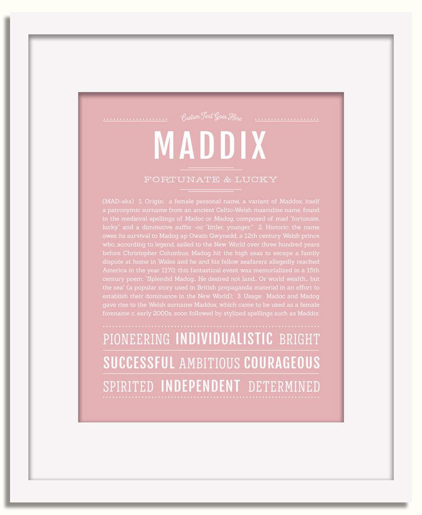 Frame Options | Dusty Rose | White Frame, Matted