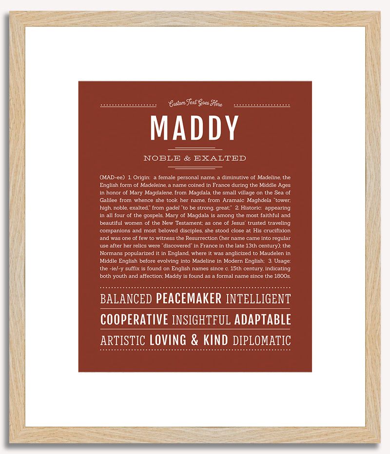 Maddy | Name Art Print