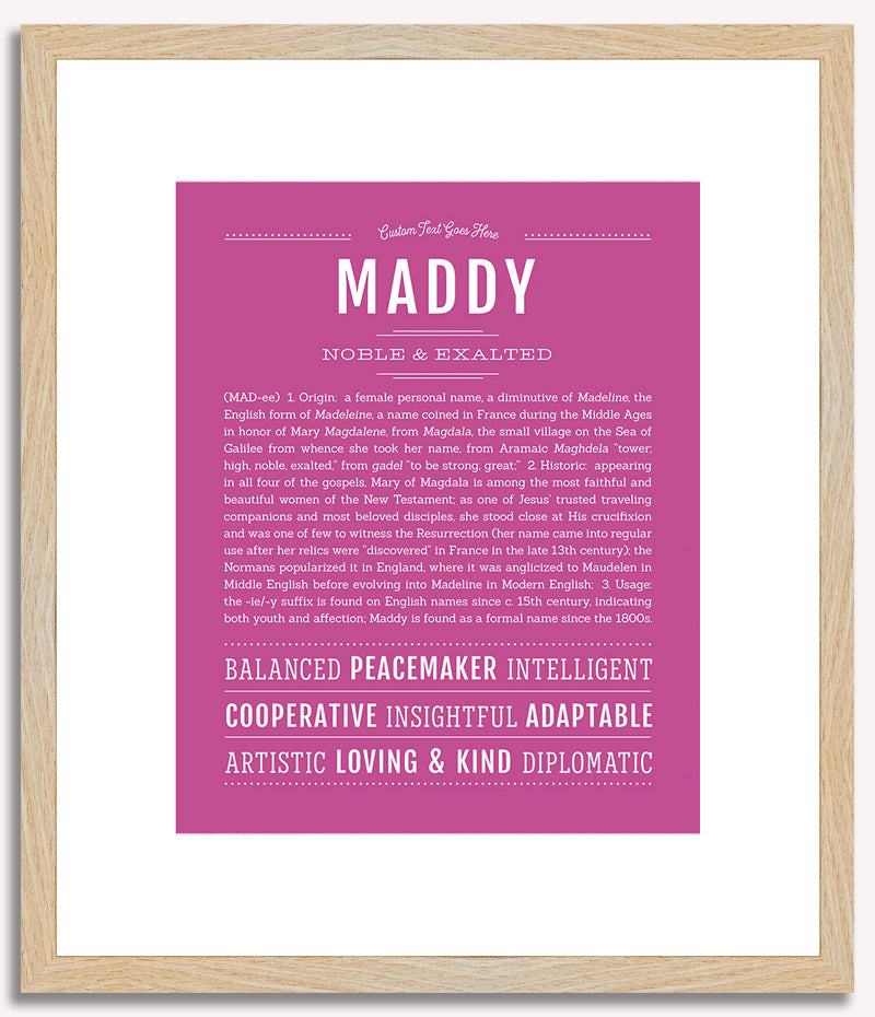 Maddy | Name Art Print