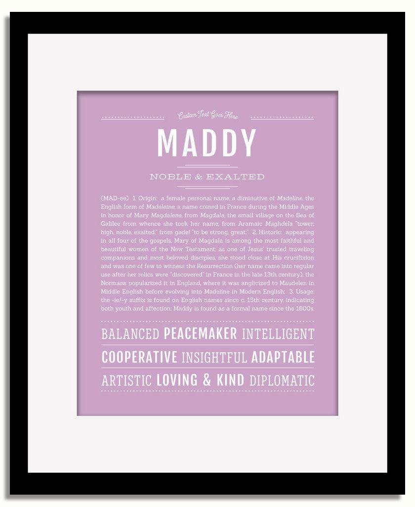 Frame Options | Lilac | Black Frame, Matted