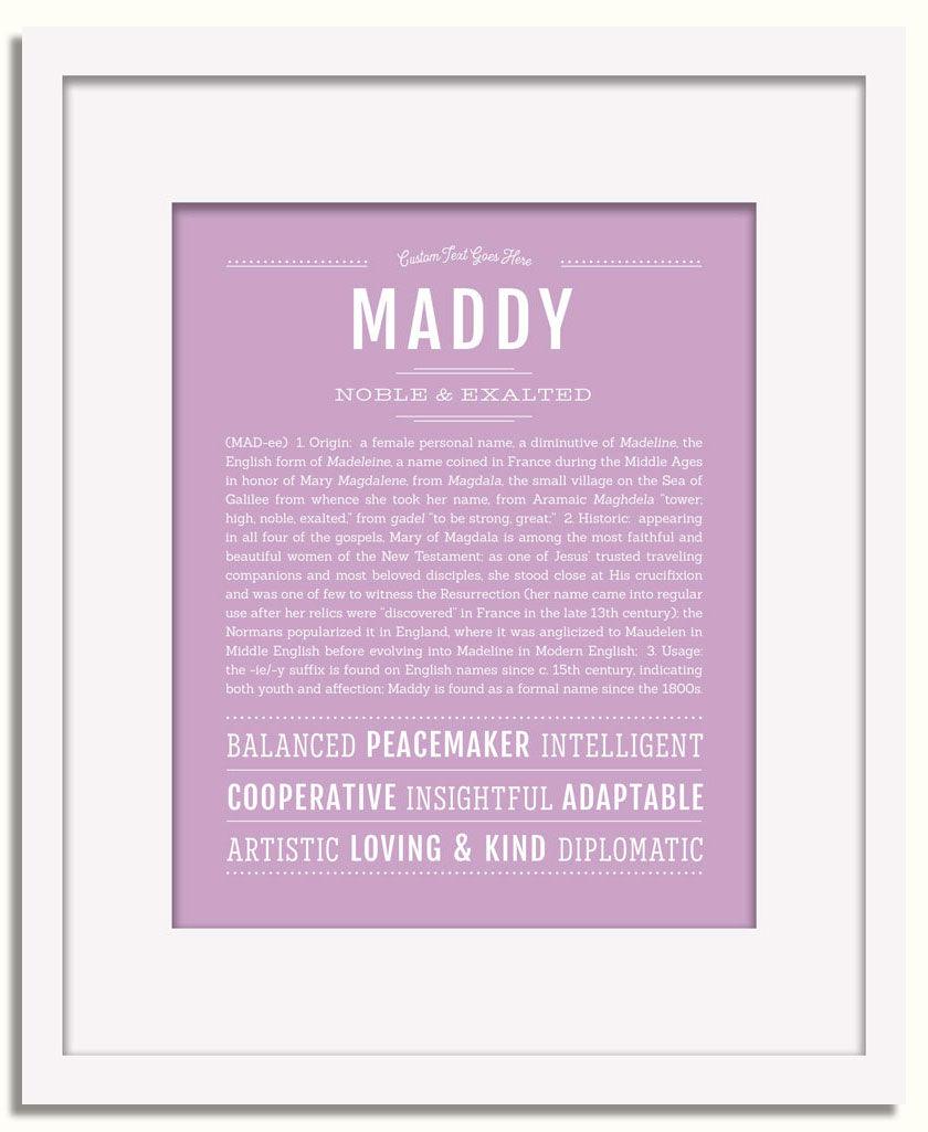 Frame Options | Lilac | White Frame, Matted