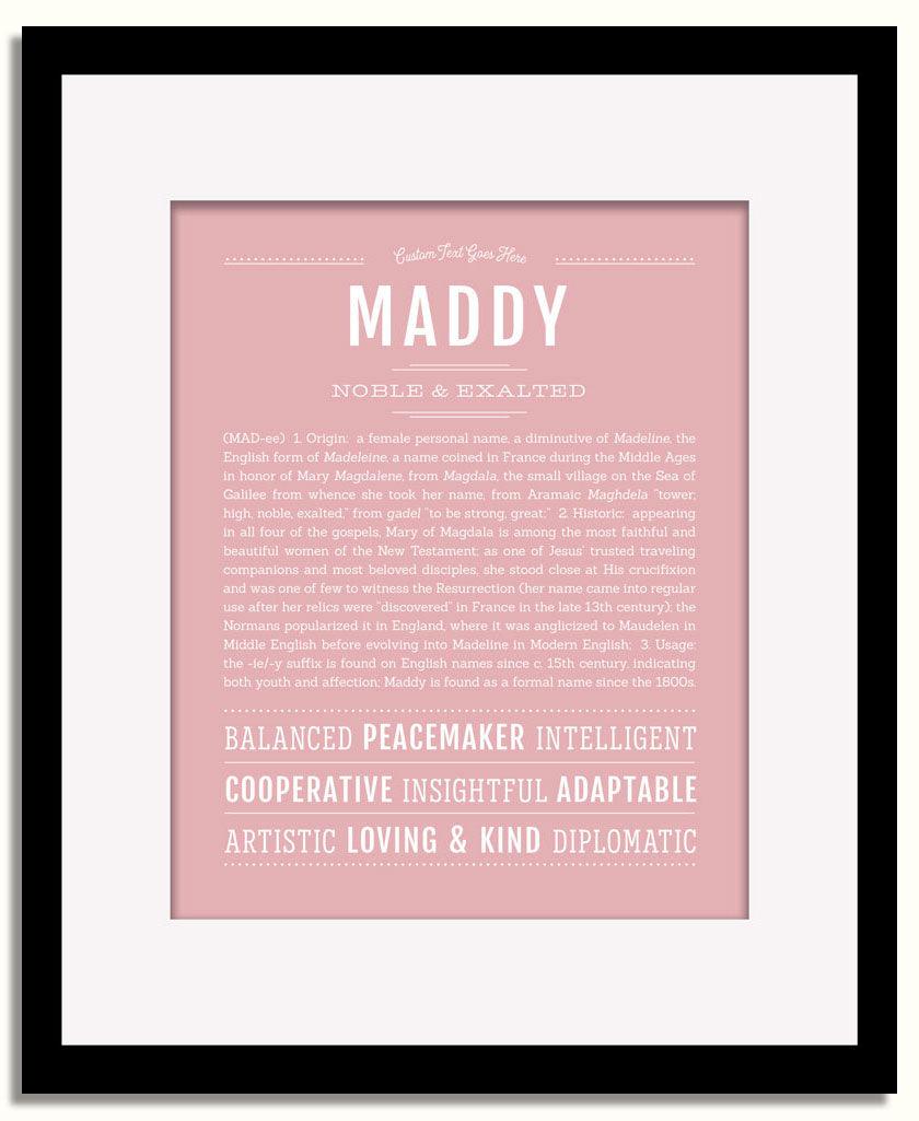 Frame Options | Dusty Rose | Black Frame, Matted