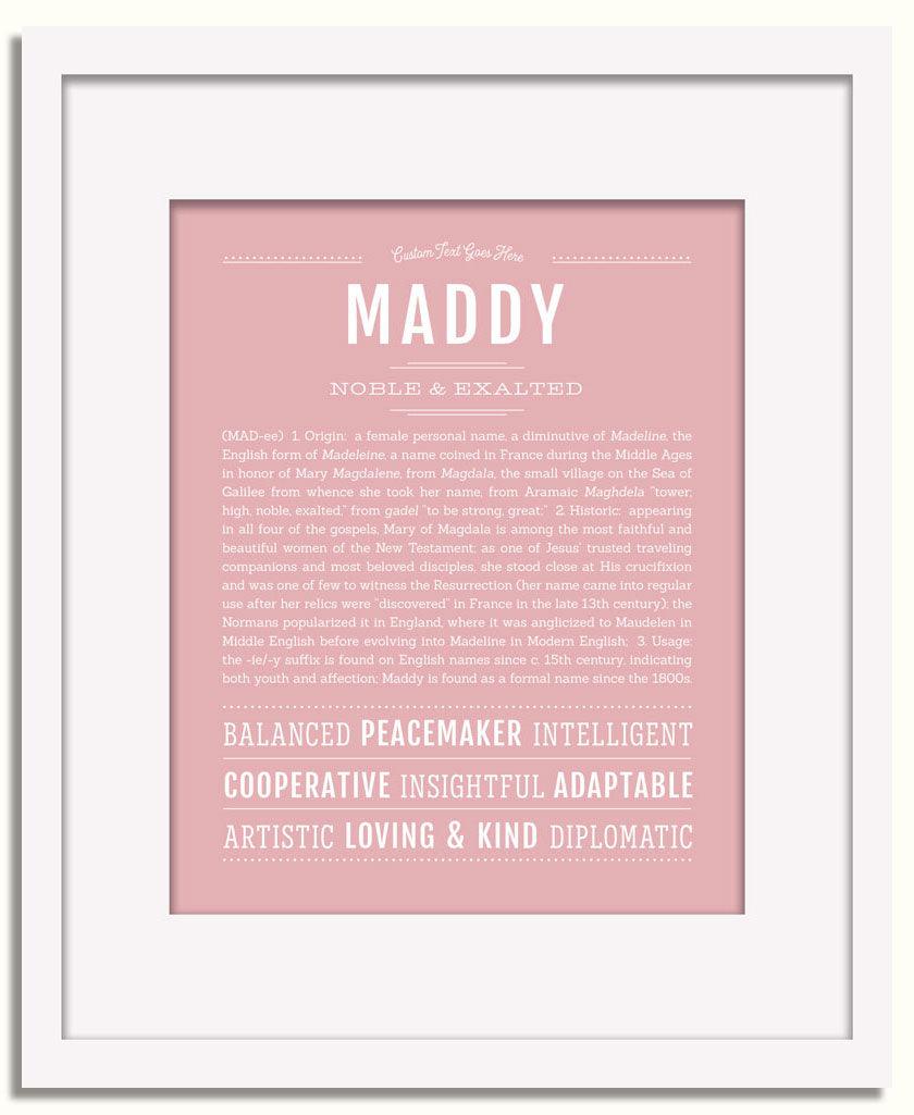 Frame Options | Dusty Rose | White Frame, Matted