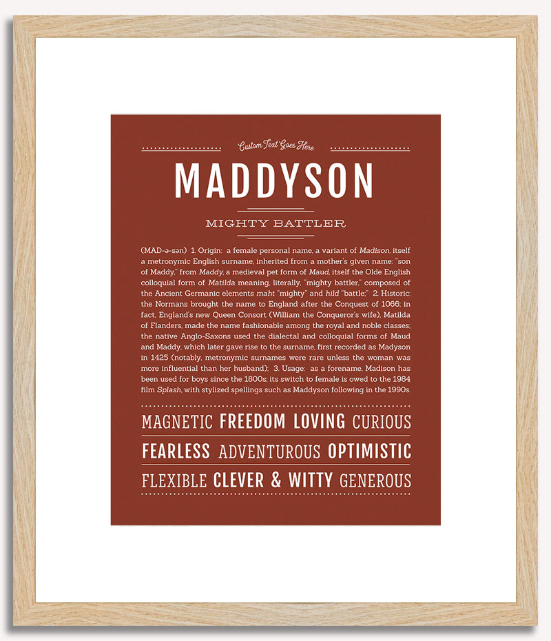 Maddyson | Name Art Print