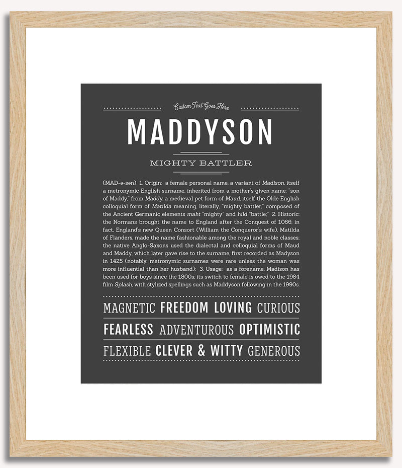 Maddyson | Name Art Print