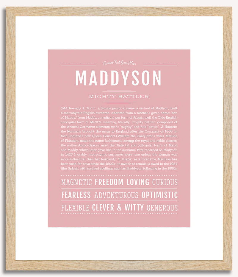 Maddyson | Name Art Print