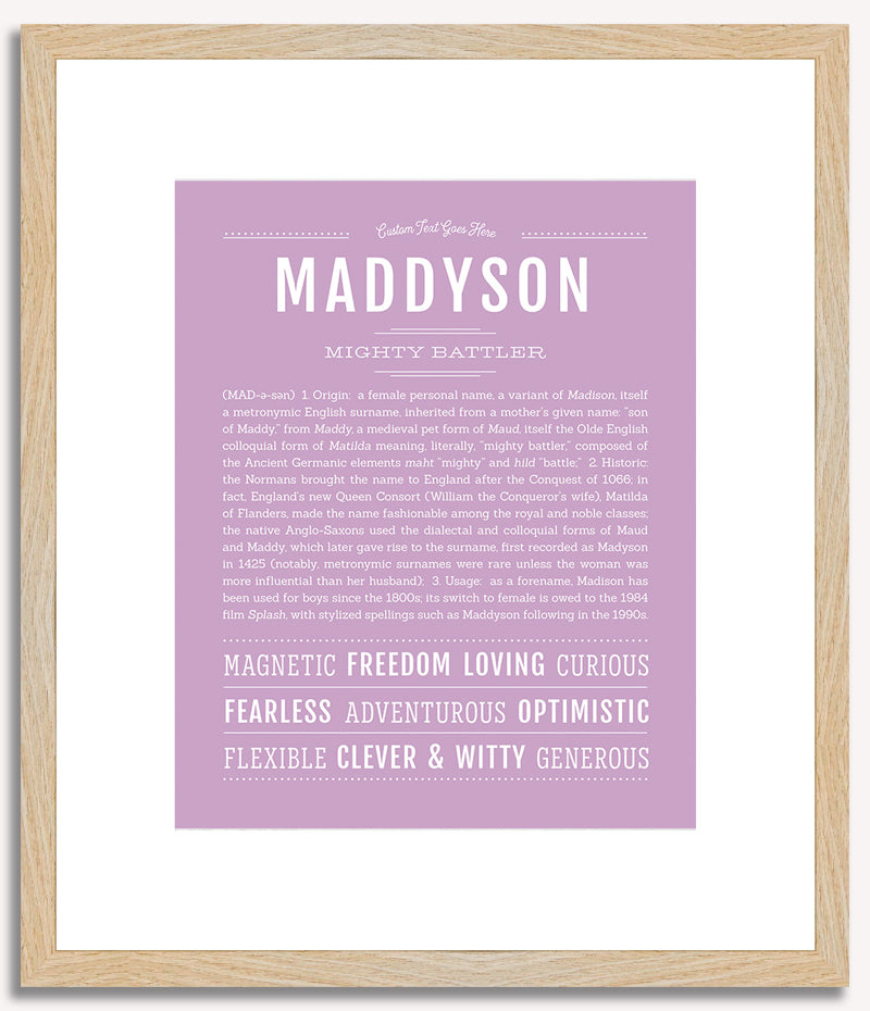 Maddyson | Name Art Print