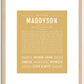 Maddyson | Name Art Print