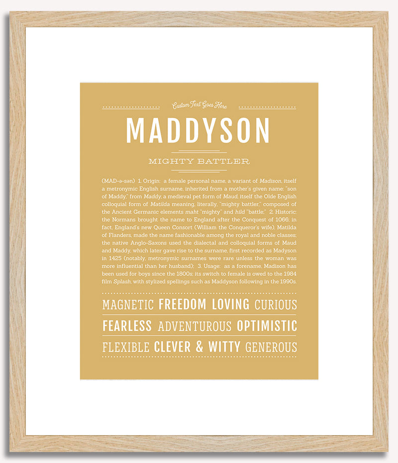 Maddyson | Name Art Print