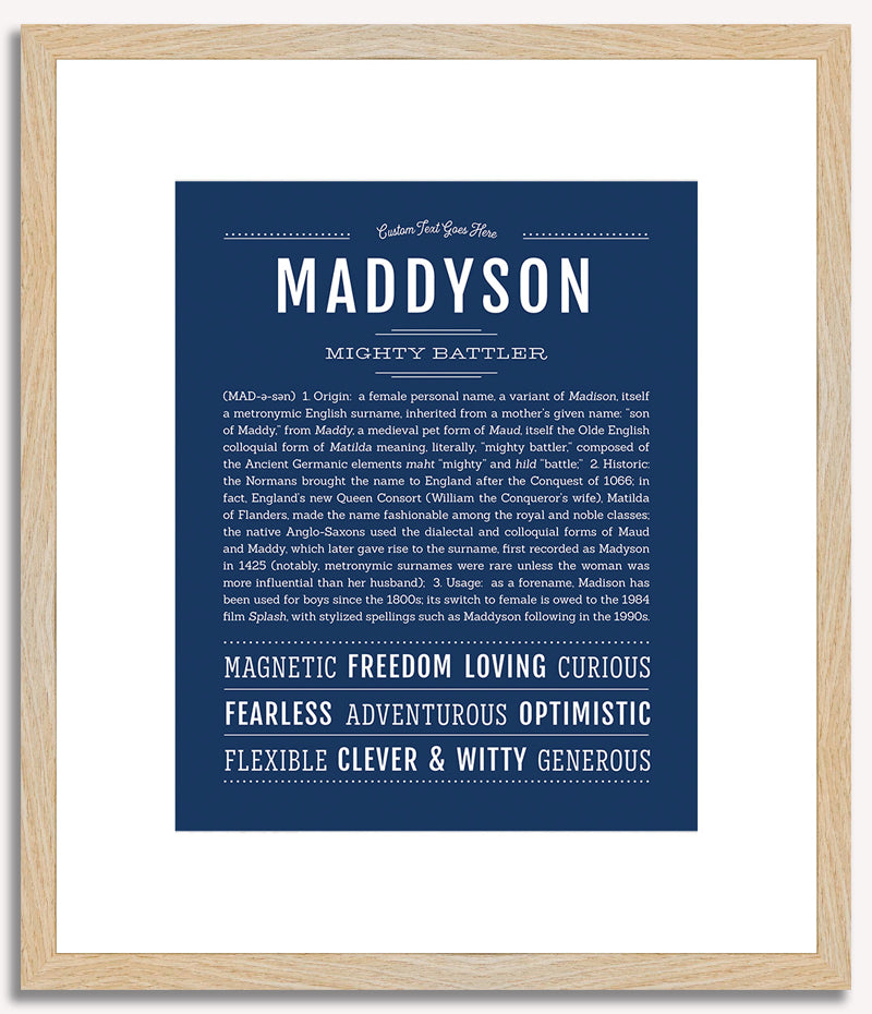 Maddyson | Name Art Print