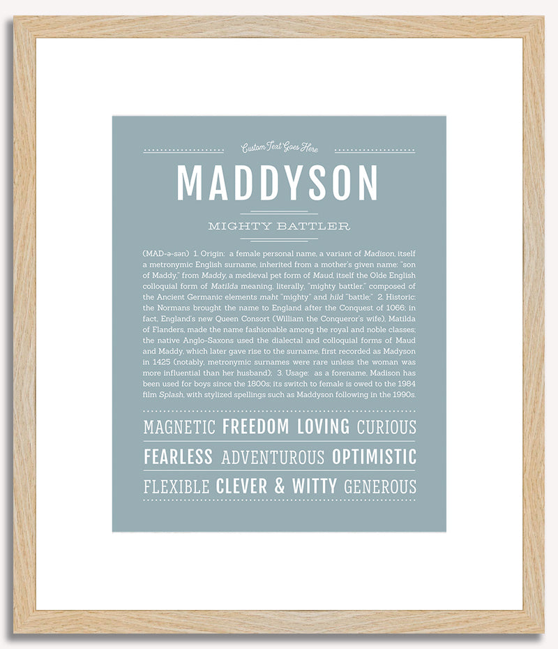 Maddyson | Name Art Print