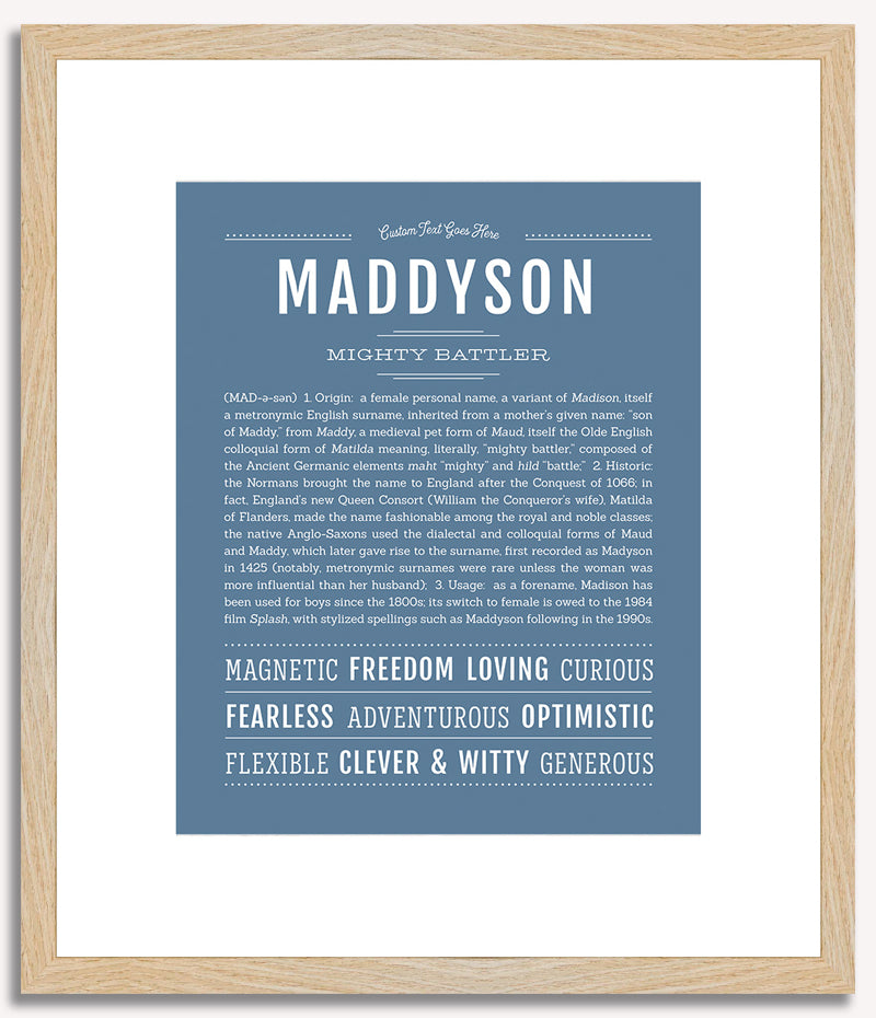 Maddyson | Name Art Print