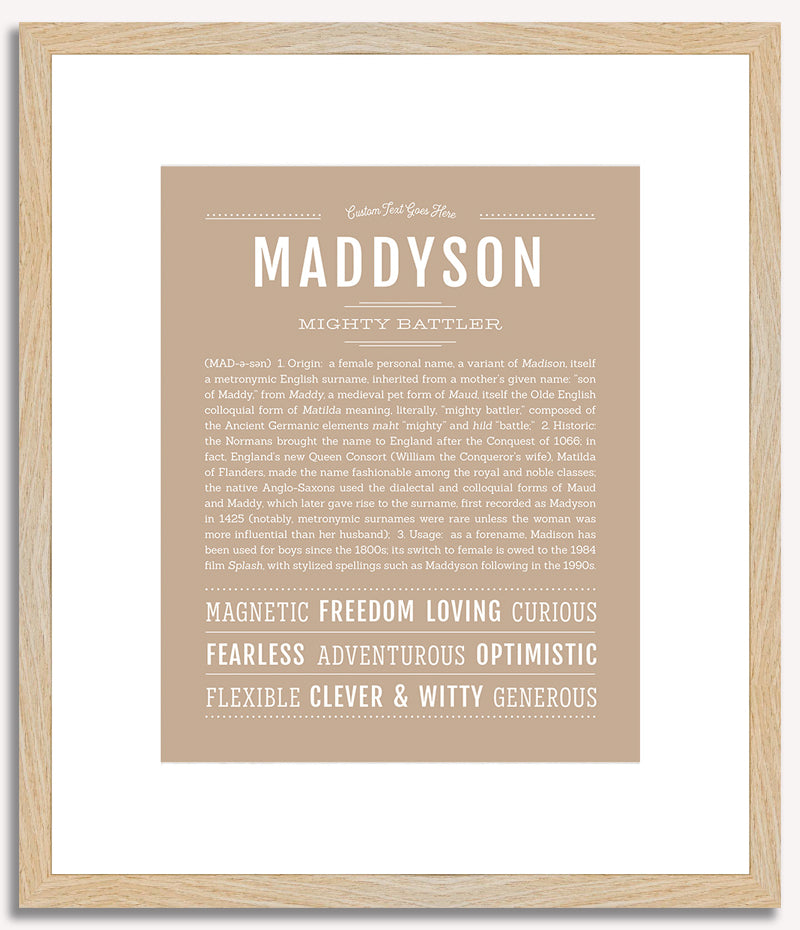 Maddyson | Name Art Print