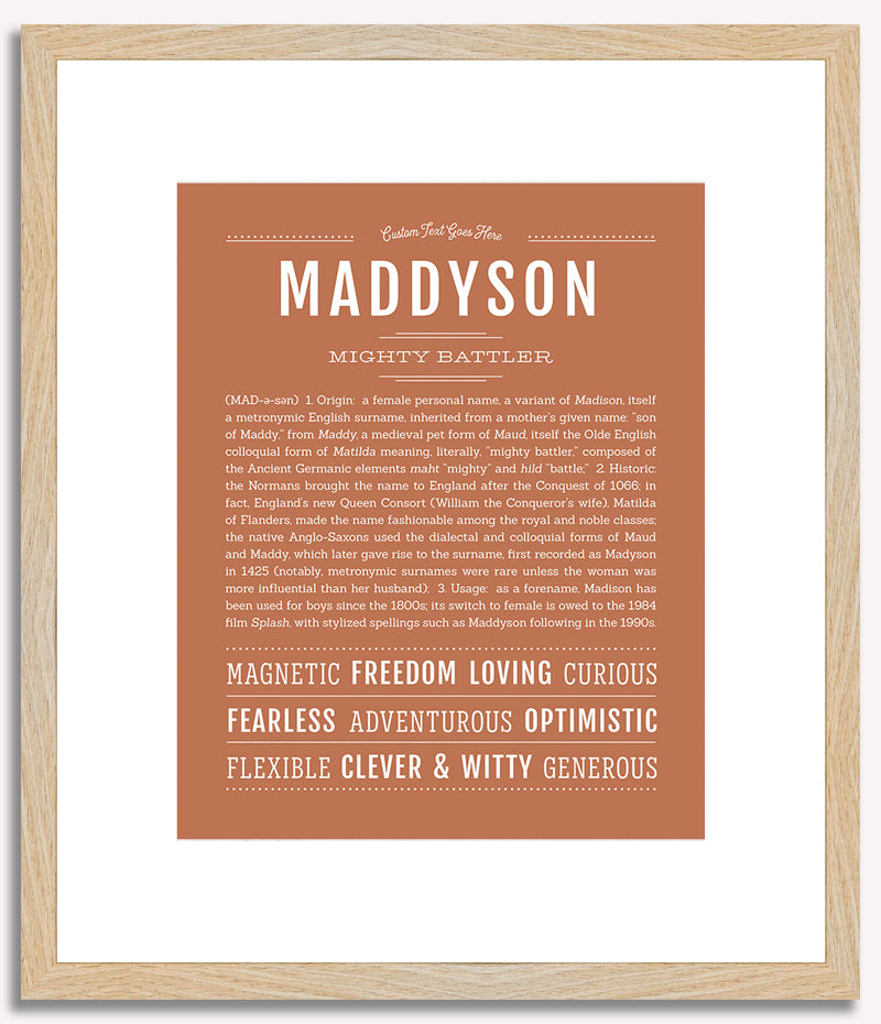 Maddyson | Name Art Print