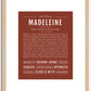 Madeleine | Name Art Print